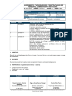 Proceso selección y contratación personal universidad