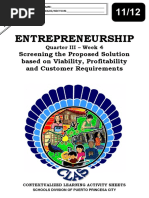 Applied - 1112 - Entrepreneurship - q3 - CLAS4 - Screening The Proposed Solution Based On Viability - v3 1 JOSEPH AURELLO