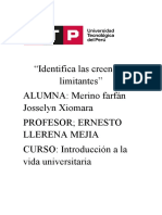 Identifica Las Creencias Limitantes