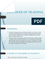 Transfer of Training