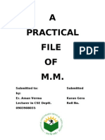 A Practical File OF M.M