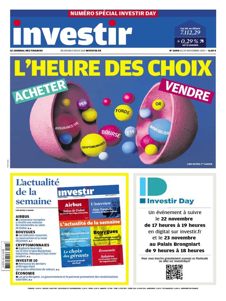 Investir 2498 | Pdf | Bourse (Économie) | Action (Finance)