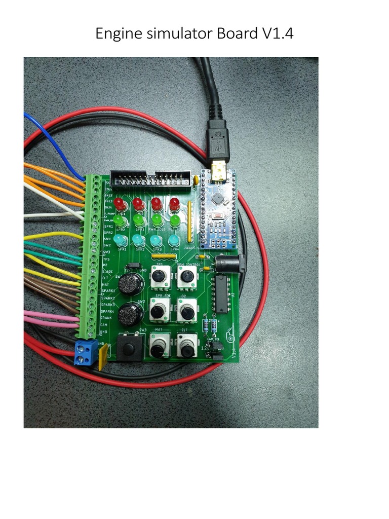 Engine Simulator Board V1.4 Manual | PDF | Electrical Connector ...
