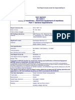 Safety of Machinery - Electrical Equipment of Machines Part 1: General Requirements