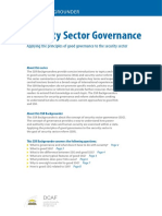 Security Sector Governance - Background