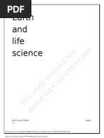 Earth and Life Science: This Study Resource Was