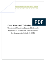 Clean Science and Technology - AR - 2021