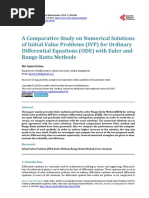 A Comparative Study On Numerical Solutions of Init