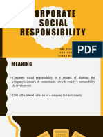 Corporate Social Responsibility: Dr. Poonam Kaushal Assistant Professor Icfai Business School
