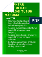 Pengantar Anatomi Dan Fisiologi Tubuh Manusia