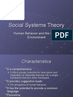 Social Systems Theory: A Holistic Framework for Understanding Human Behavior