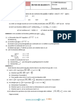 Devoir de Maison N°1 - Math - 3ème Mathématiques (2014-2015) MR HOUIJI FAROUK