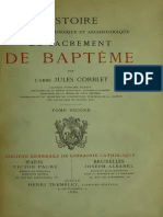 Corblet Histoire Du Sacrement de Baptême 2 1882