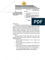 Surat Edaran Ketua Dewan Pengurus KORPRI Kab. Dharmasraya Perihal Pengadaan Bahan Pakaian Peringatan HUT Kab. Dharmasraya Pada Tanggal 7 Januari 2022