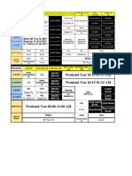 Time Table 2021 22