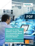 Use Case 3: Using SIMATIC Target 1500S For A Hardware-Based Simulation of The Simulink Model