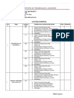 SMSIT Structural Mechanics Lecture Schedule