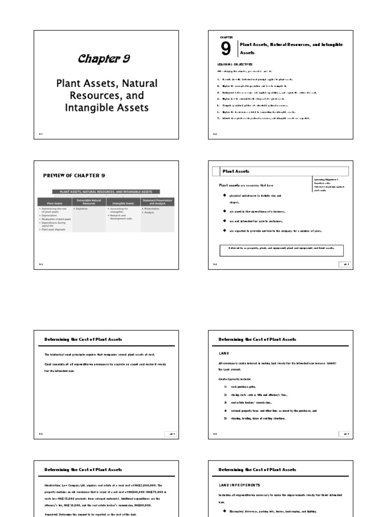 ch09 Plant Assets, Natural Resources and Intangible Assets - Student ...