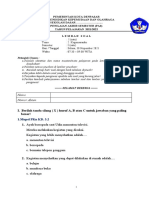 Soal Tematik Tema 2 Kls 1