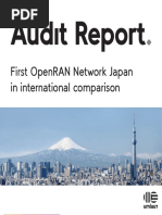 Audit Report.: First Openran Network Japan in International Comparison