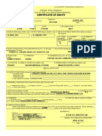 Certificate of Death: Republic of The Philippines Office of The Civil Registrar General