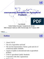 International Standards for Agricultural Trade