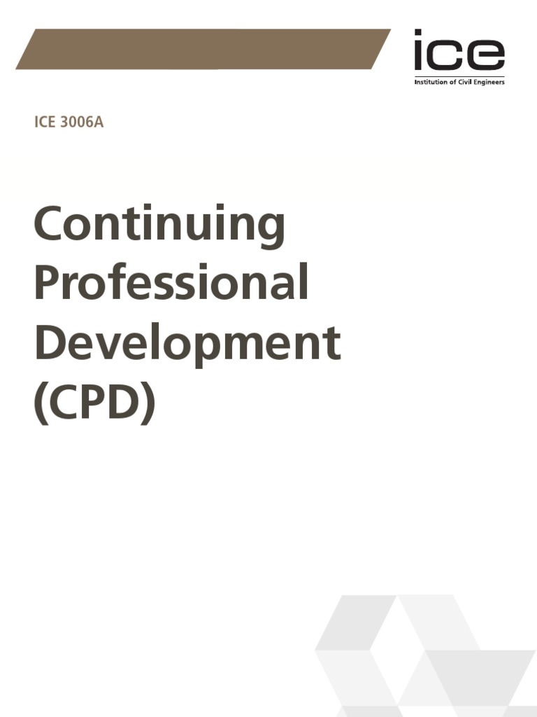 ICE CPD Guidance and Action Plan | PDF | Competence (Human Resources ...