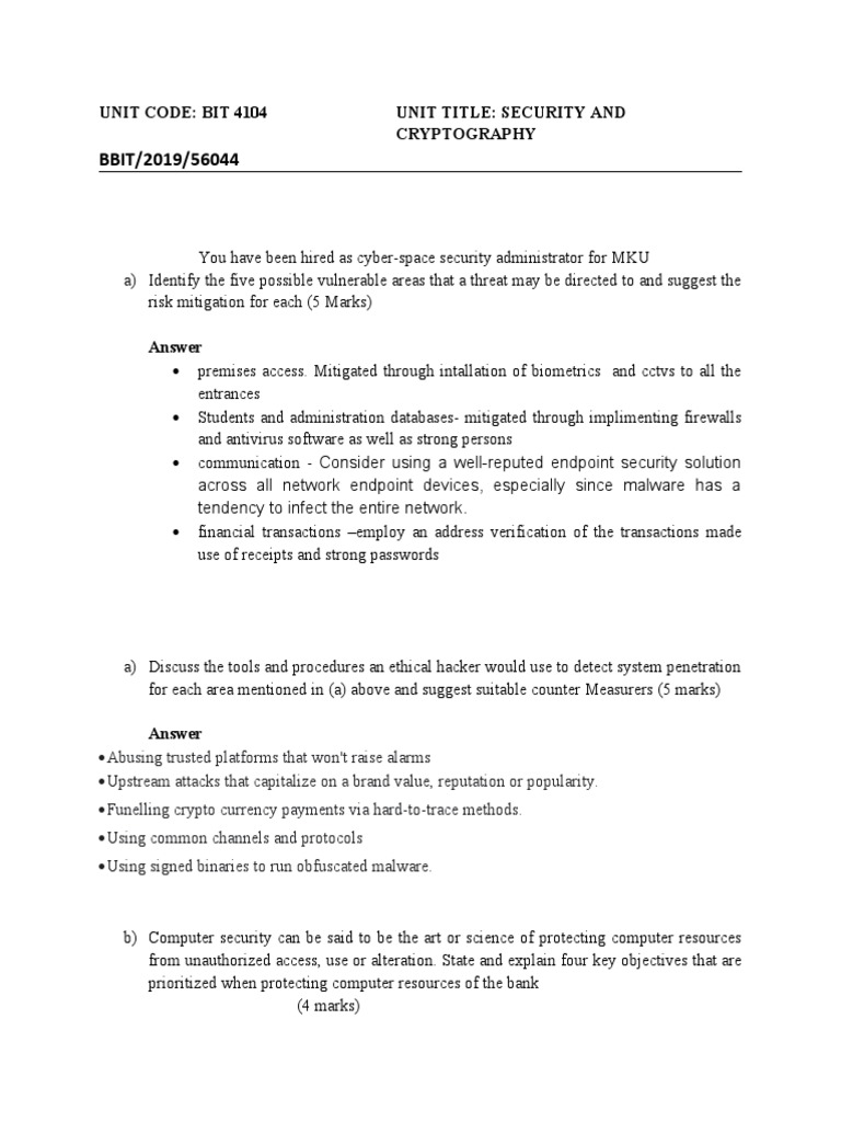 Cybersecurity Essentials for Students | PDF | Computer Security | Security