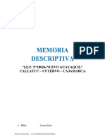 Memoria Descriptiva Iep Nuevo Guayaquil