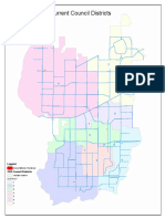 2010 Current Council Districts Map With Councilmembers Residence Plotted