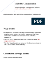 Wage Boards, Pay Commissions, and Compensation Reforms