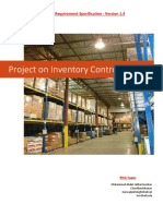 Project On Inventory Control System: Software Requirement Specification - Version 1.4