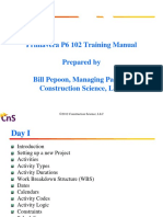 Primavera P6 102 Training Manual