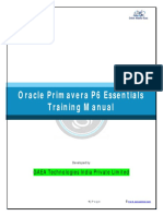 Primavera Essentials Training Manual