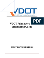 VDOT Primavera P6 Scheduling Guide