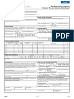 Standard Insurance Company: Attending Dentist's Statement Treatment Plan and Insurance Claim Report