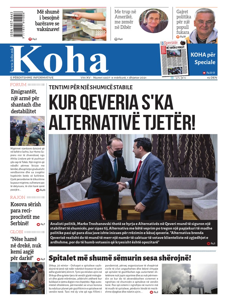 Gazeta Koha WWW Koha.mk 01122021 PDF