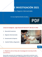 Líneas de Investigación de Economía y Negocios Internacionales