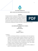 Uan Regulamento de Trabalhos de Fim Do Curso