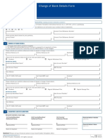 Change of Bank Details Form: Investor Information