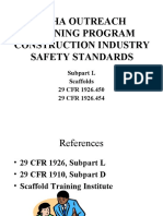 OSHA Construction Scaffolding Safety Standards