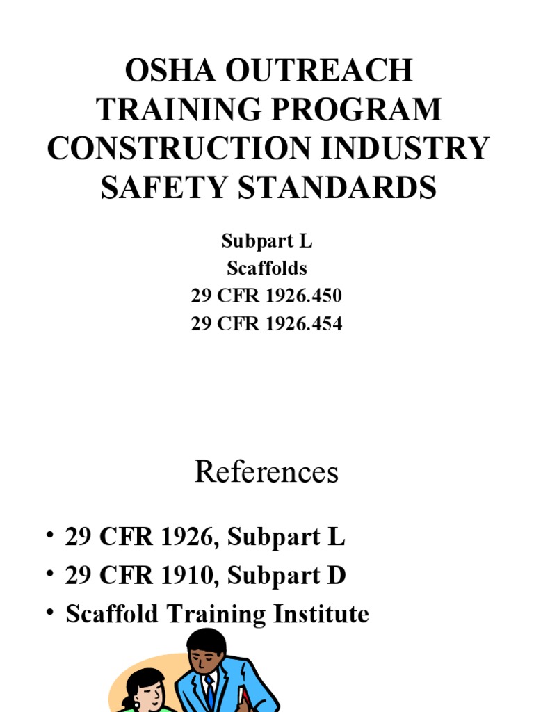 Osha Outreach Training Program Construction Industry Safety Standards ...