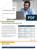 Official Test Guide Versant English Placement Test Final