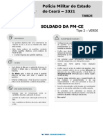 Soldado Da Pm-Ce: Polícia Militar Do Estado Do Ceará - 2021