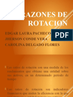 Razones de Rotacion