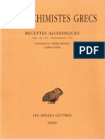 Les Alchimistes grecs. Tome XI: Recettes alchimiques (Par. Gr. 2419 ; Holkhamicus 109) - Cosmas le Hiéromoine - Chrysopée