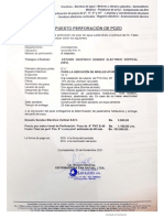 Presupuesto de Perforacion de Pozo