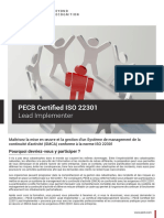Iso 22301 Lead Implementer - 4p FR