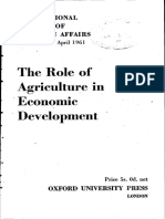 Role of Agriculture in Economic Development