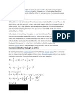 Fluid Flow Venturi Bernoulli's Principle: Q / A Q / A